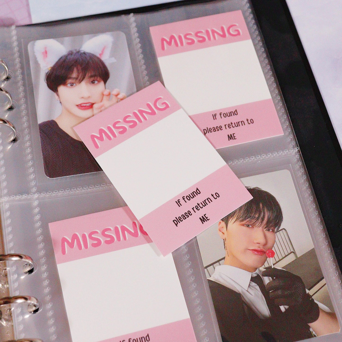 Missing Photocard Place Holder - DIGITAL DOWNLOAD | Pink