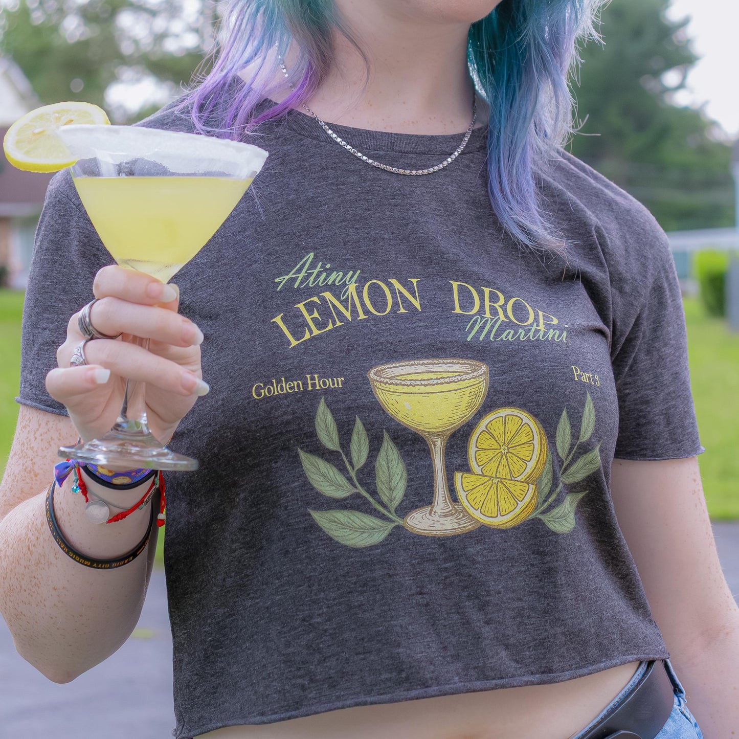 Lemon Drop Crop Tee