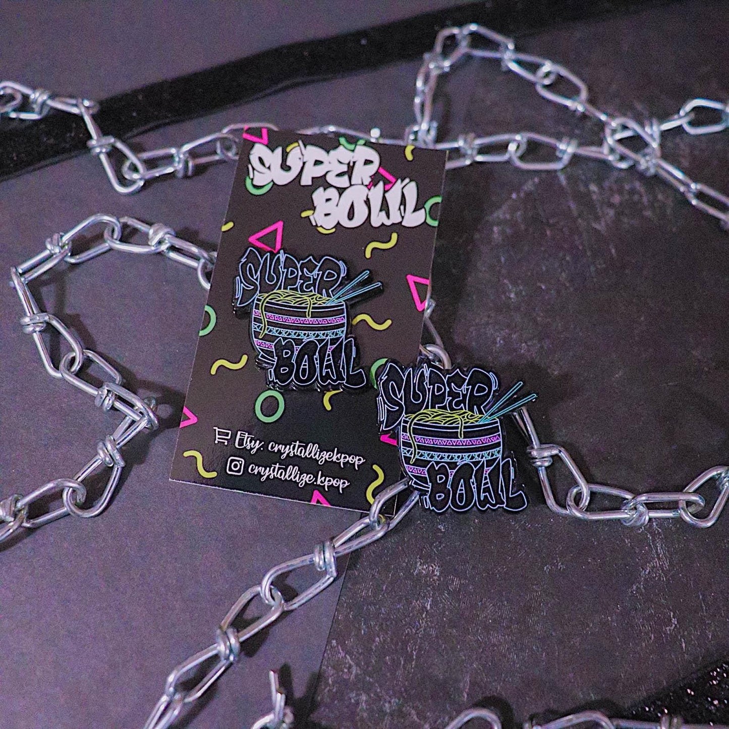 Super Bowl Enamel Pin