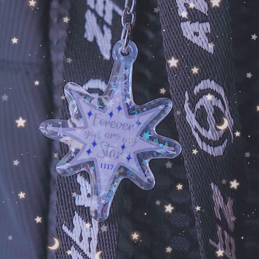 Forever Star Acrylic Keychain