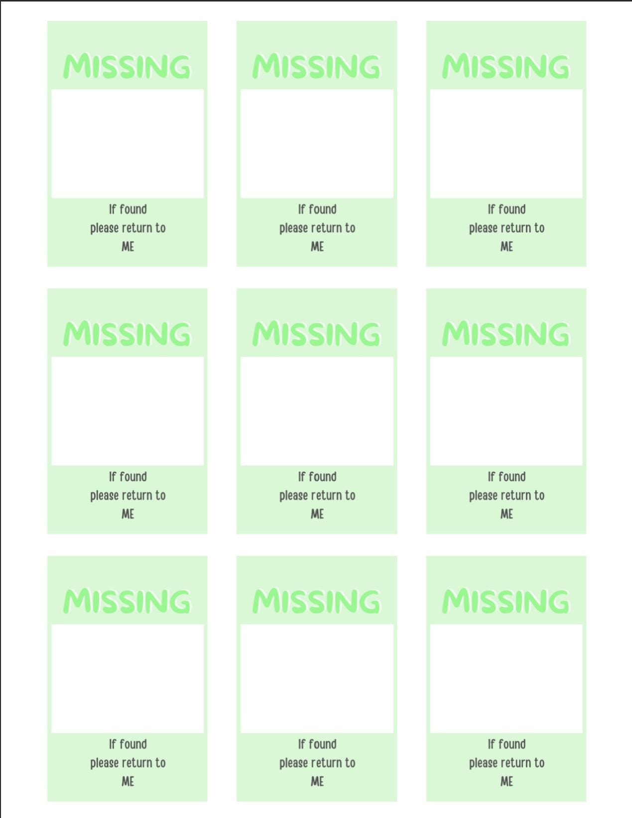 Missing Photocard Place Holder - DIGITAL DOWNLOAD | Green