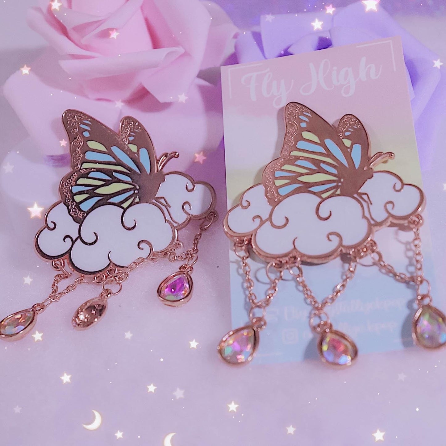 Fly High Enamel Pin