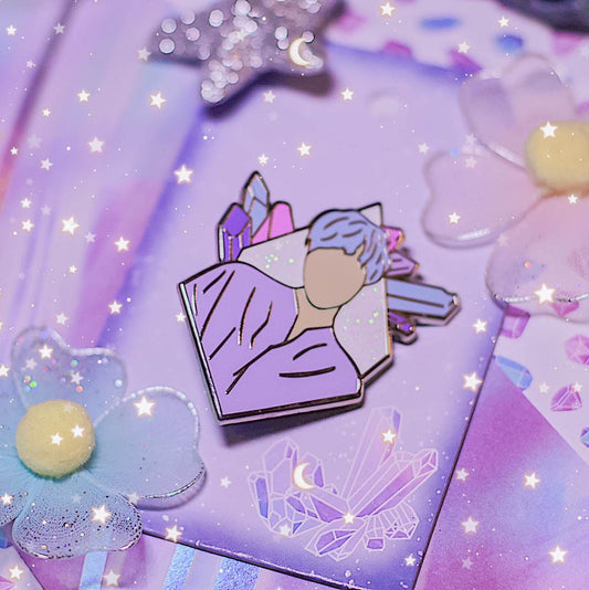 DISCOUNTED Crystallized Bangtan - Yoongi Enamel Pin