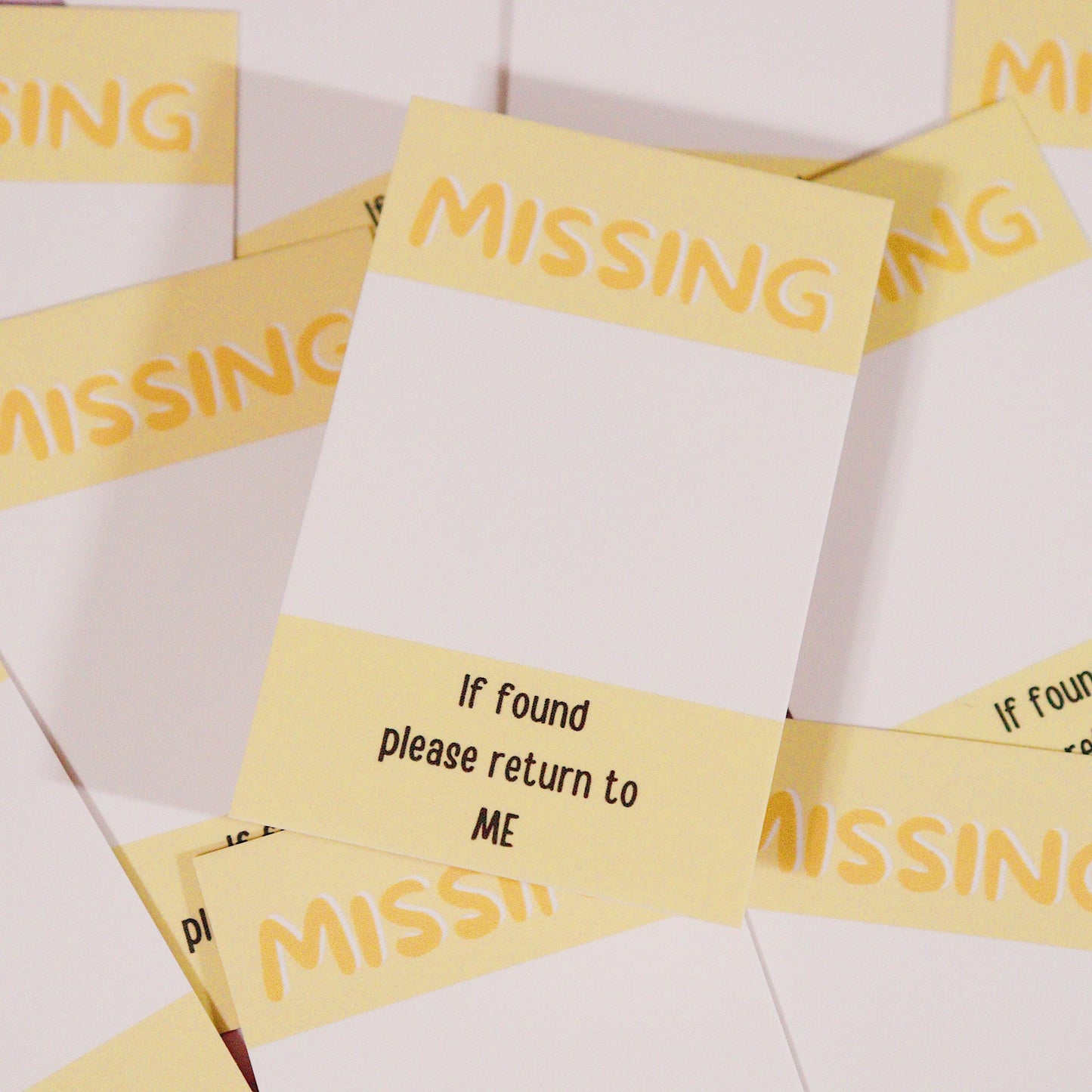 Missing Photocard Place Holder - DIGITAL DOWNLOAD | Yellow