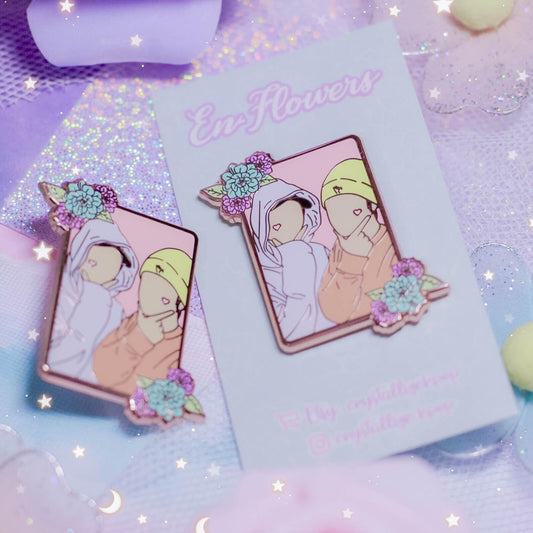 Enflowers Enamel Pin - Heeseung & Sunghoon