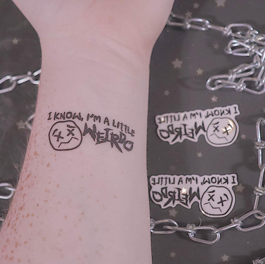 WEIRDO Temporary Tattoo