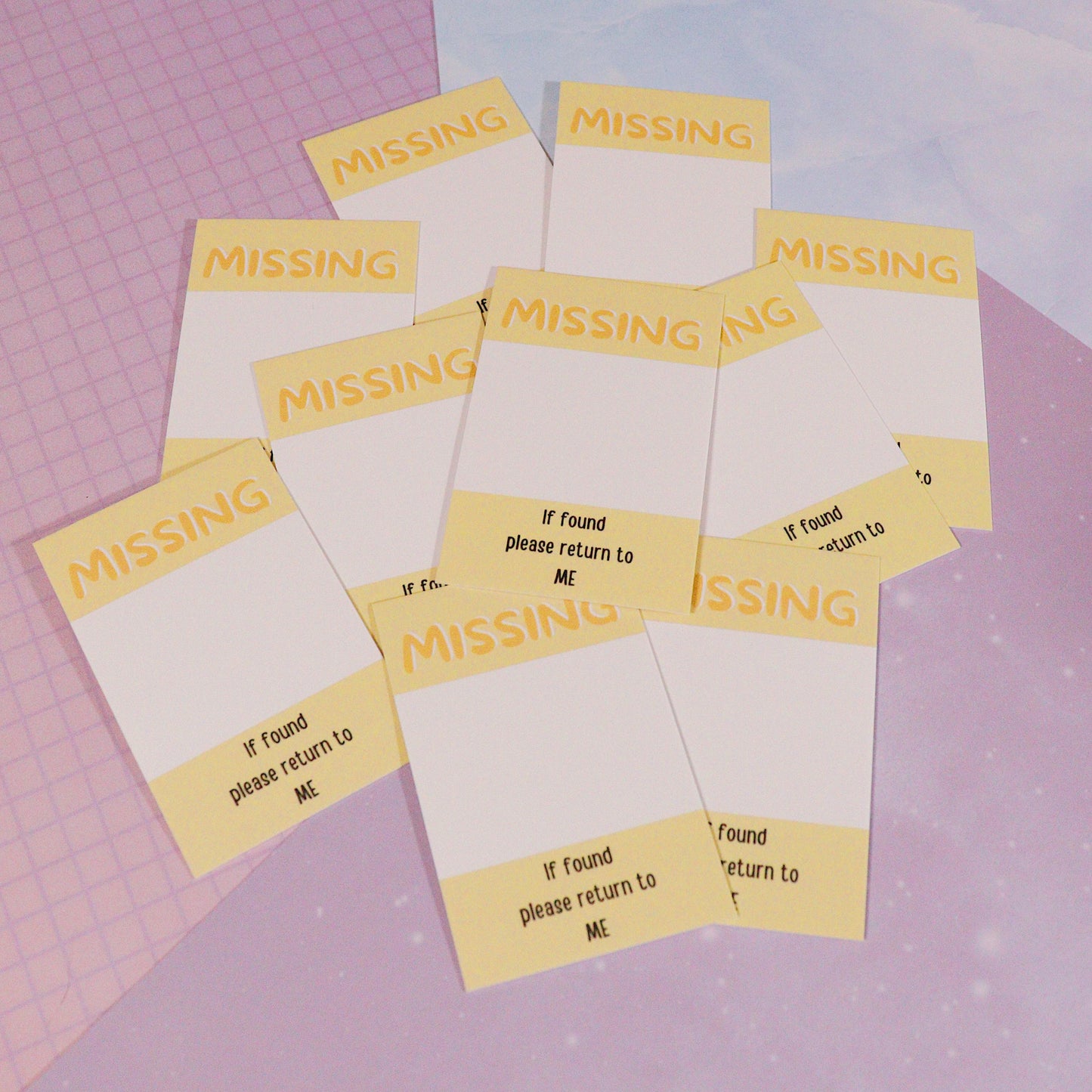 Missing Photocard Place Holder - DIGITAL DOWNLOAD | Yellow