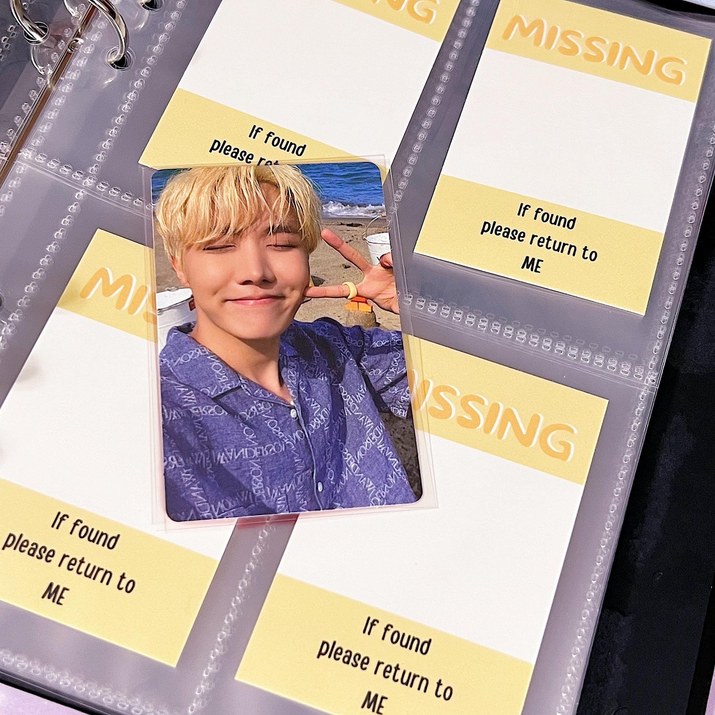 Missing Photocard Place Holder - DIGITAL DOWNLOAD | Yellow