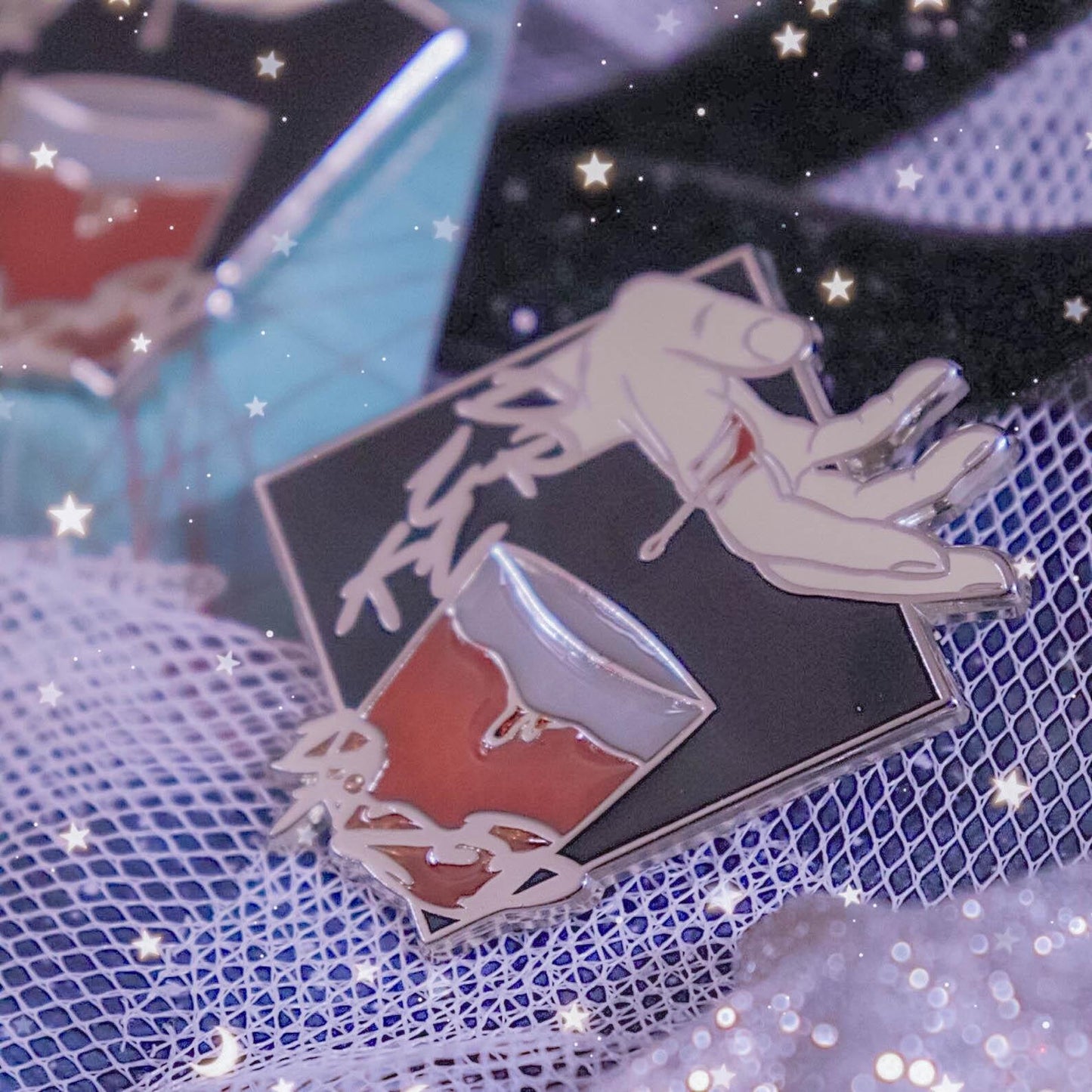 Drunk-Dazed Enamel Pin