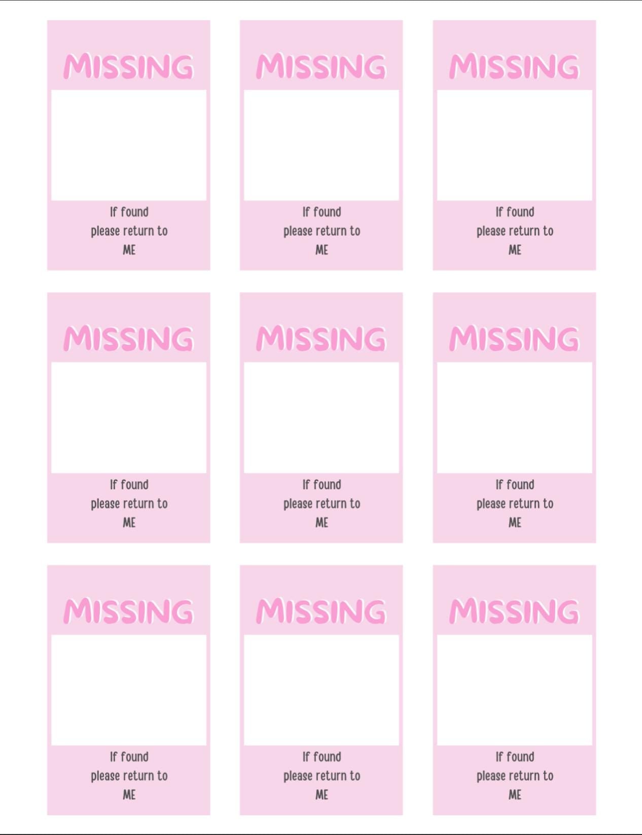 Missing Photocard Place Holder - DIGITAL DOWNLOAD | Pink