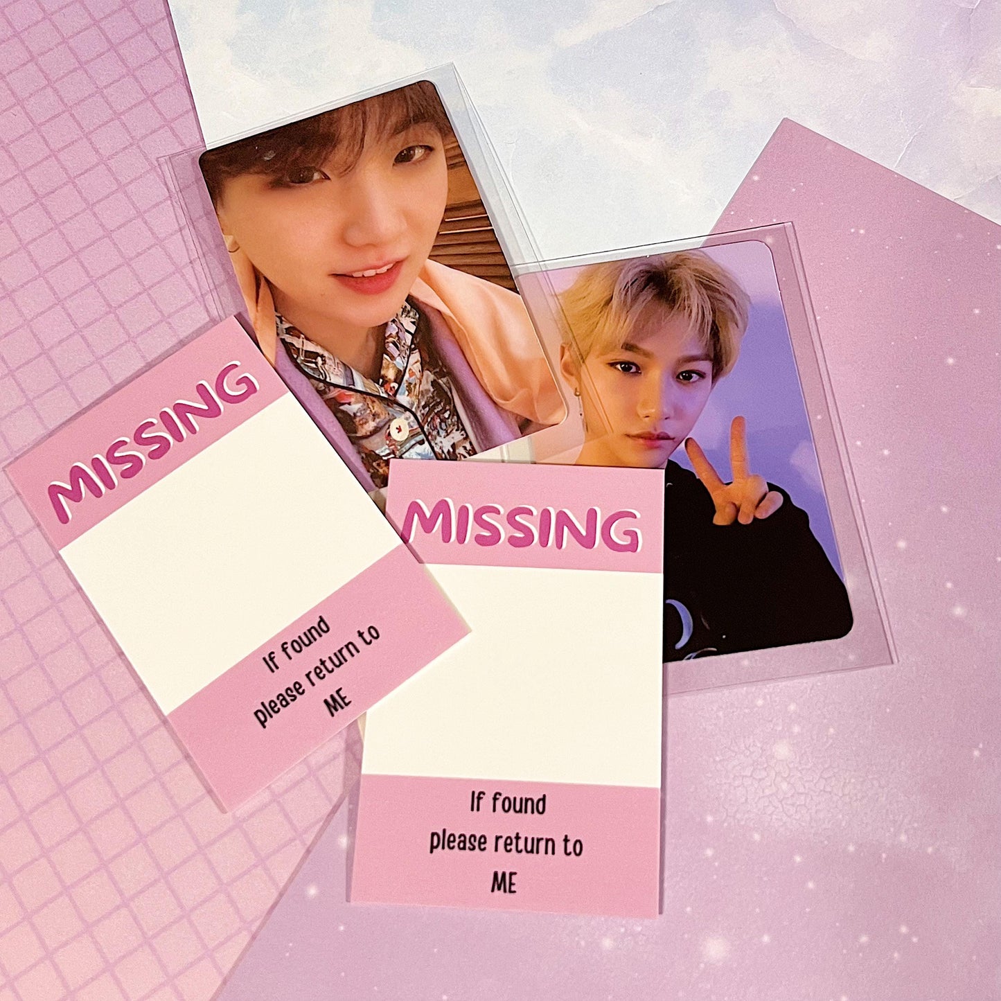 Missing Photocard Place Holder - DIGITAL DOWNLOAD | Purple