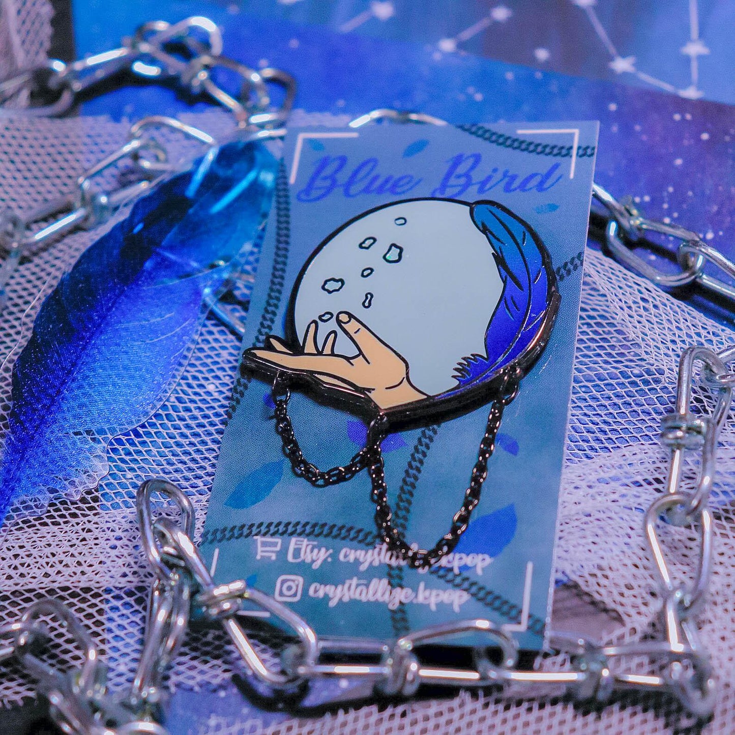 Blue Bird Enamel Pin