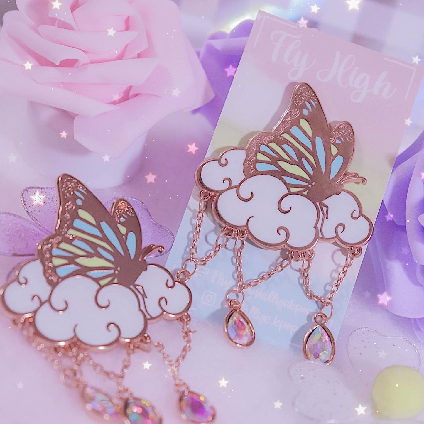 Fly High Enamel Pin
