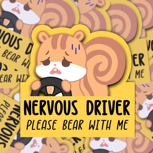 Aniteez Nervous Driver Decal