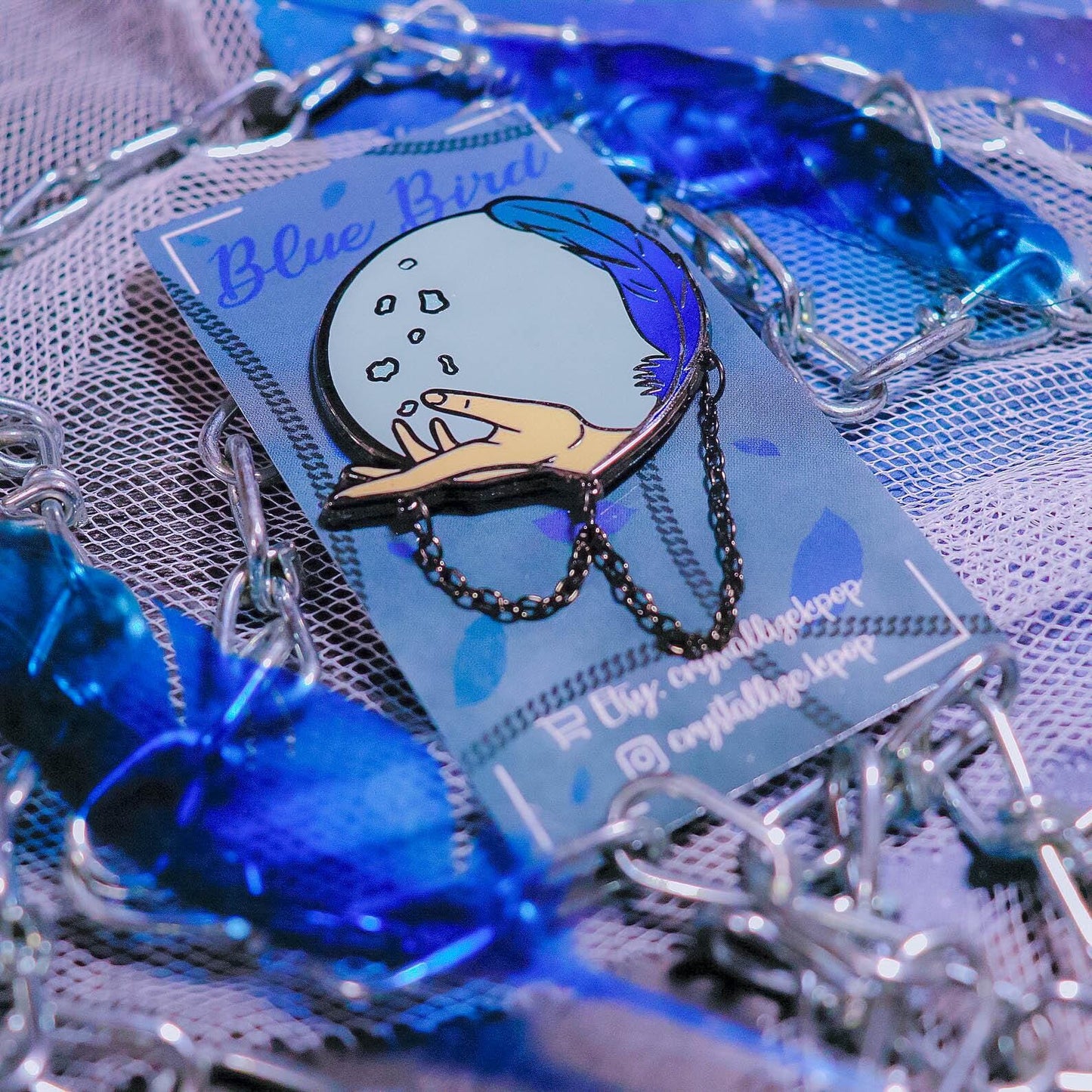 Blue Bird Enamel Pin