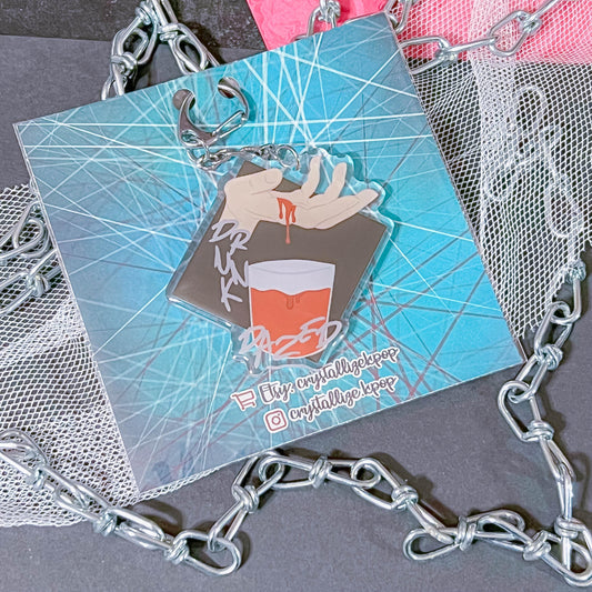Drunk-Dazed Acrylic Keychain