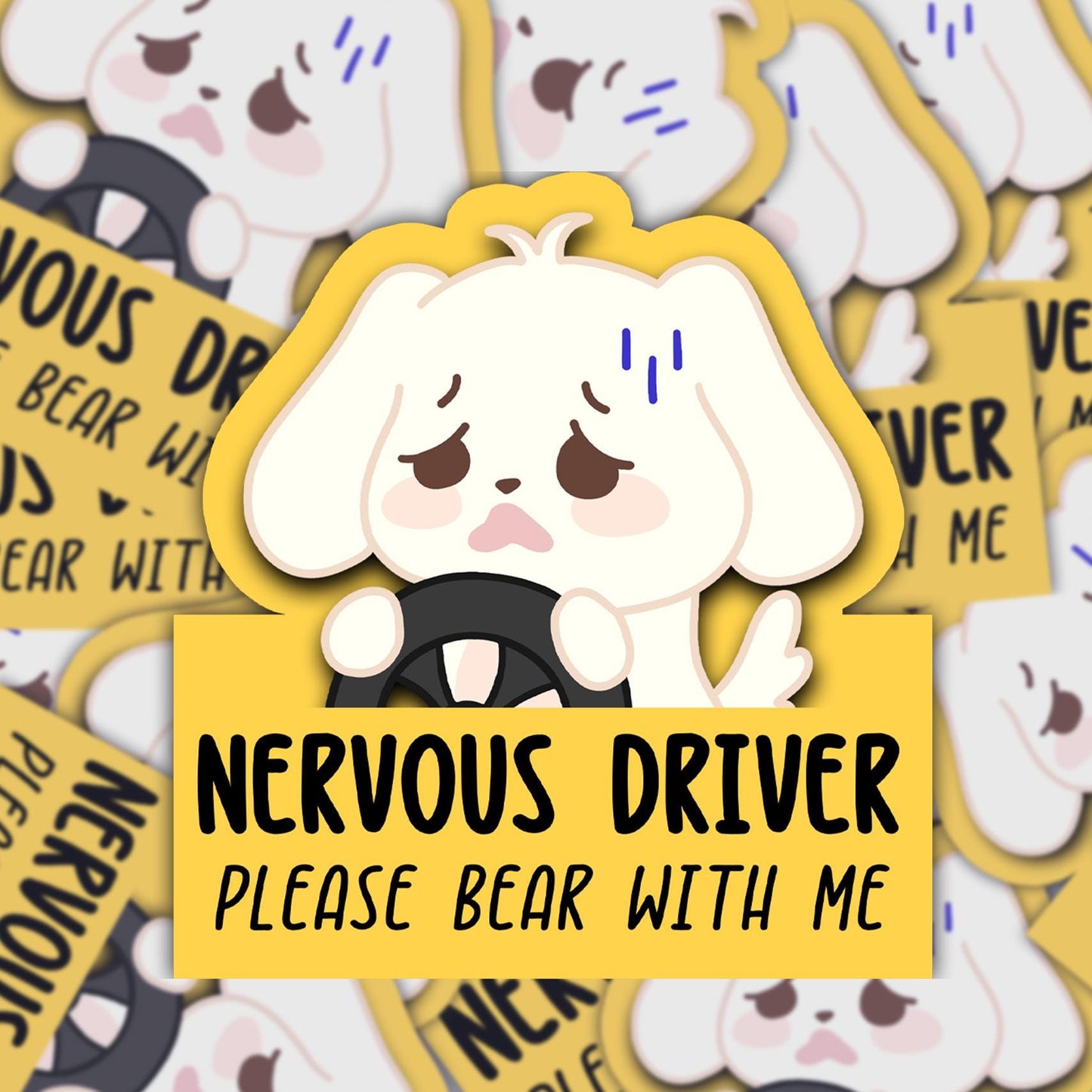 Aniteez Nervous Driver Decal