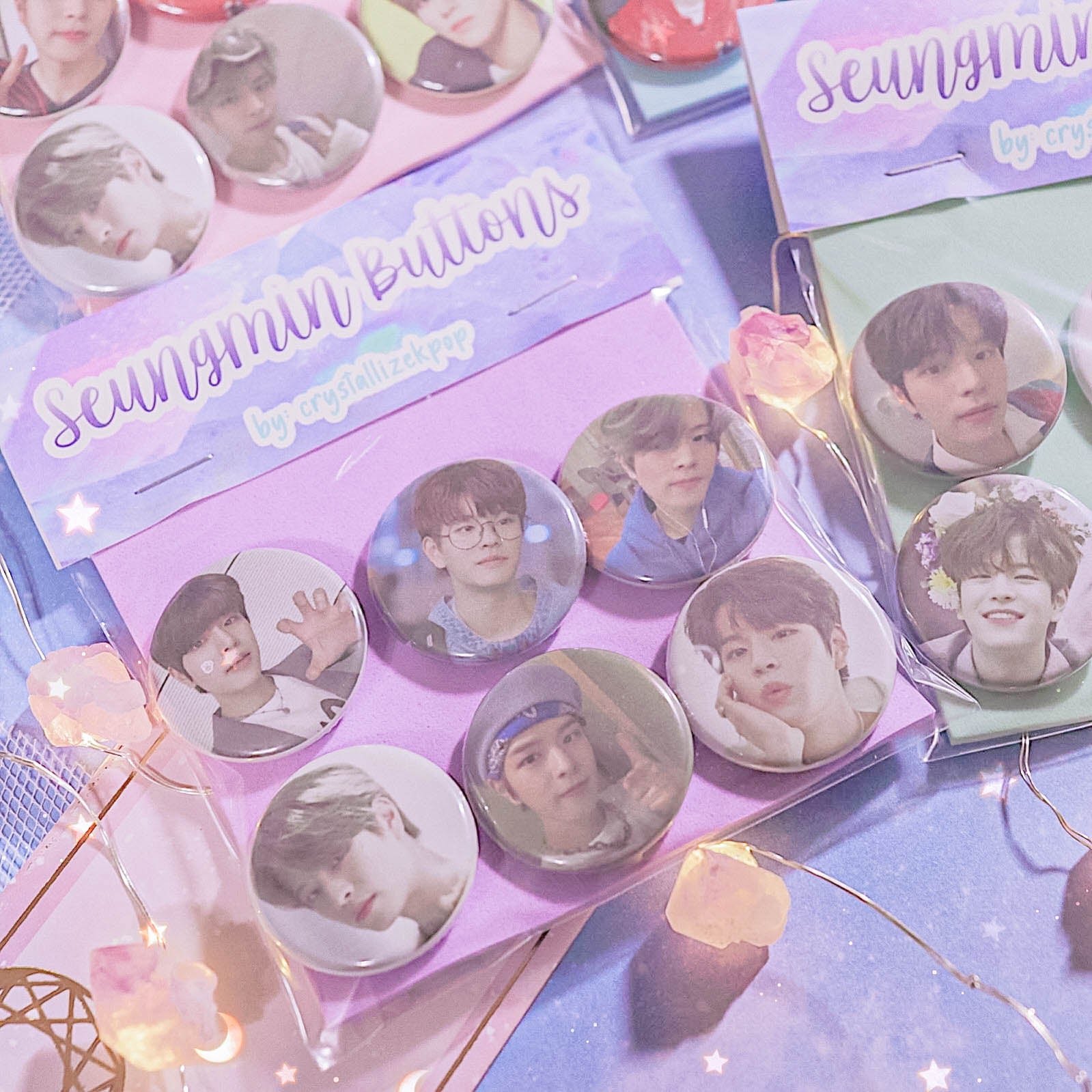 crystallizekpop - Stray Kids - Seungmin Bias Button Pack