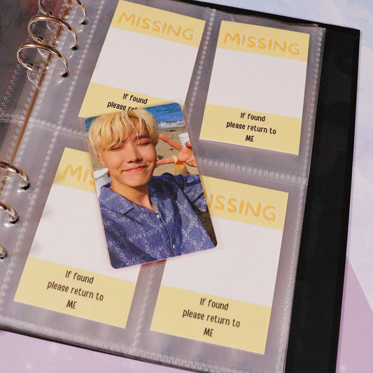 Missing Photocard Place Holder - DIGITAL DOWNLOAD | Yellow