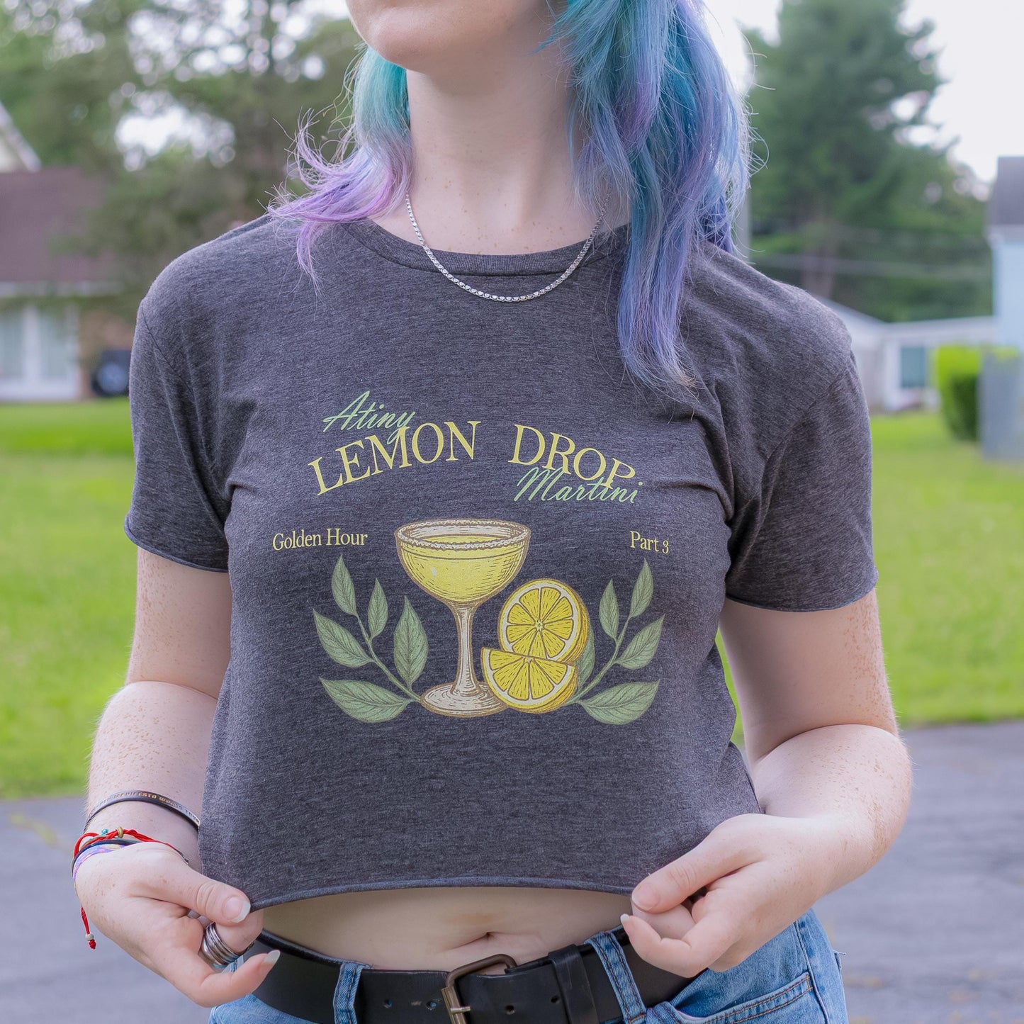 Lemon Drop Crop Tee