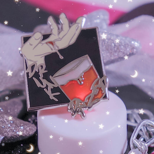 Drunk-Dazed Enamel Pin