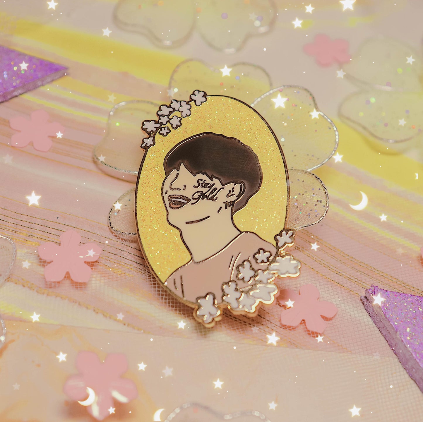 DISCOUNTED - Stay Gold - Yoongi Enamel Pin