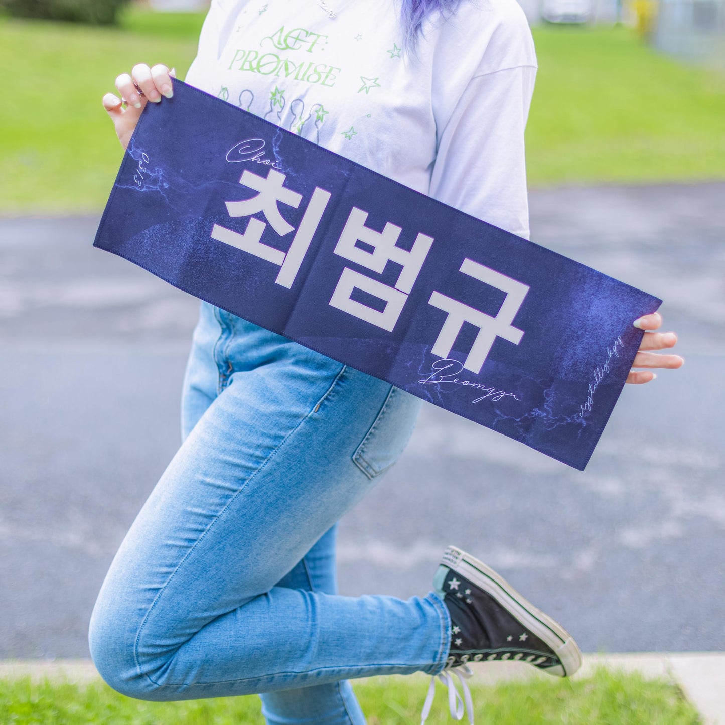Night Sky Beomgyu Slogan Banner