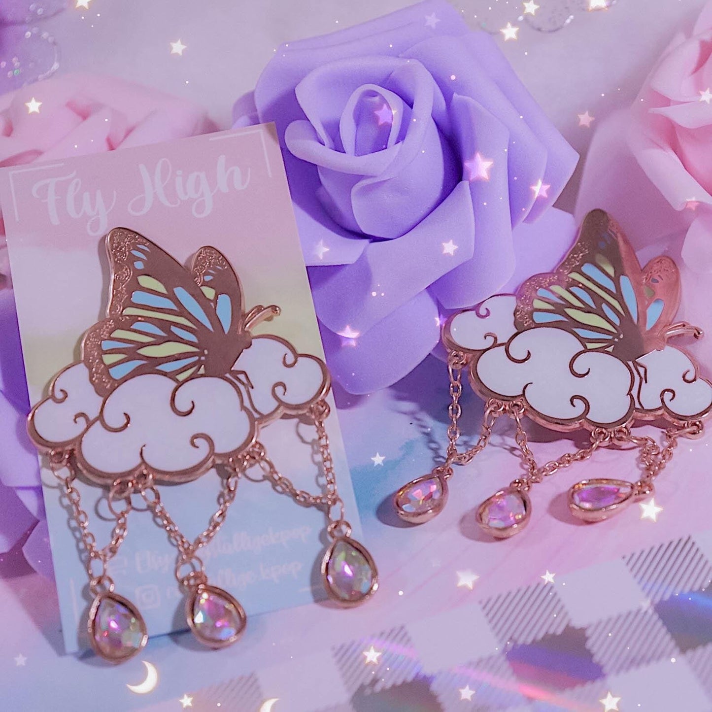 Fly High Enamel Pin
