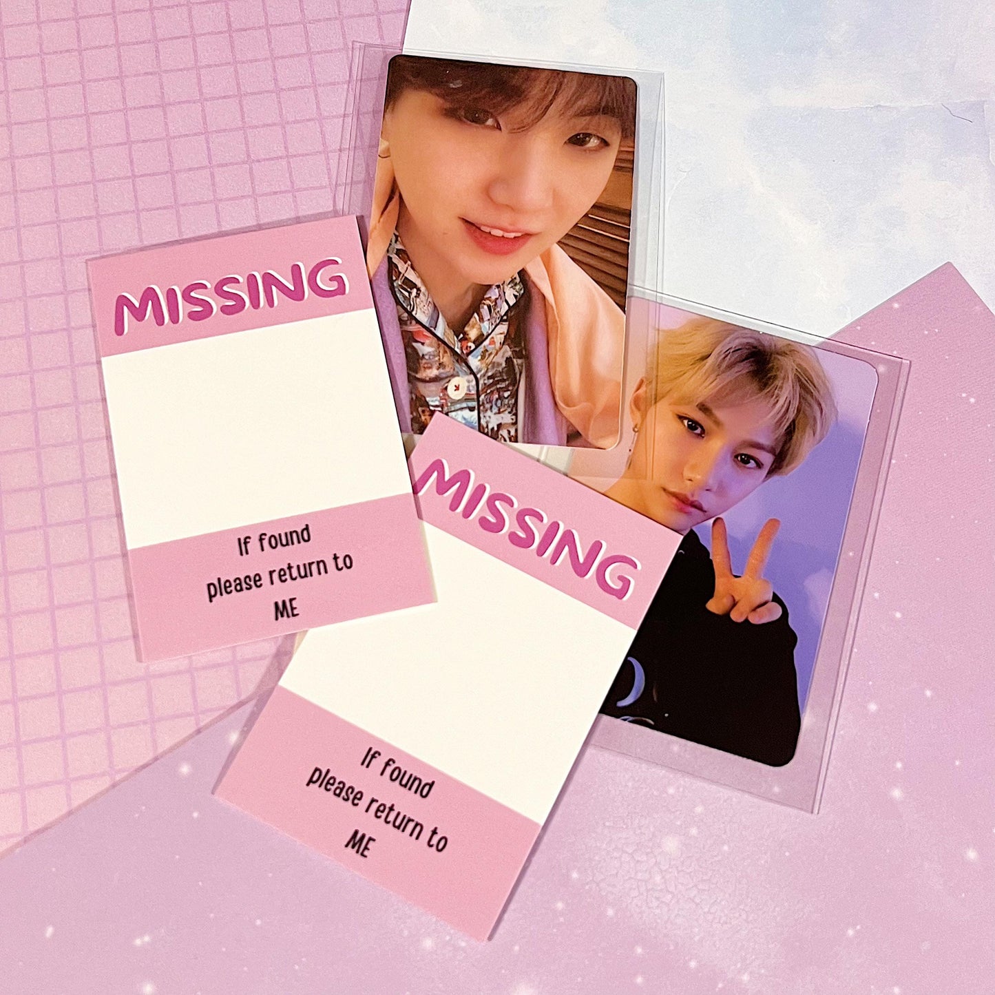 Missing Photocard Place Holder - DIGITAL DOWNLOAD | Purple