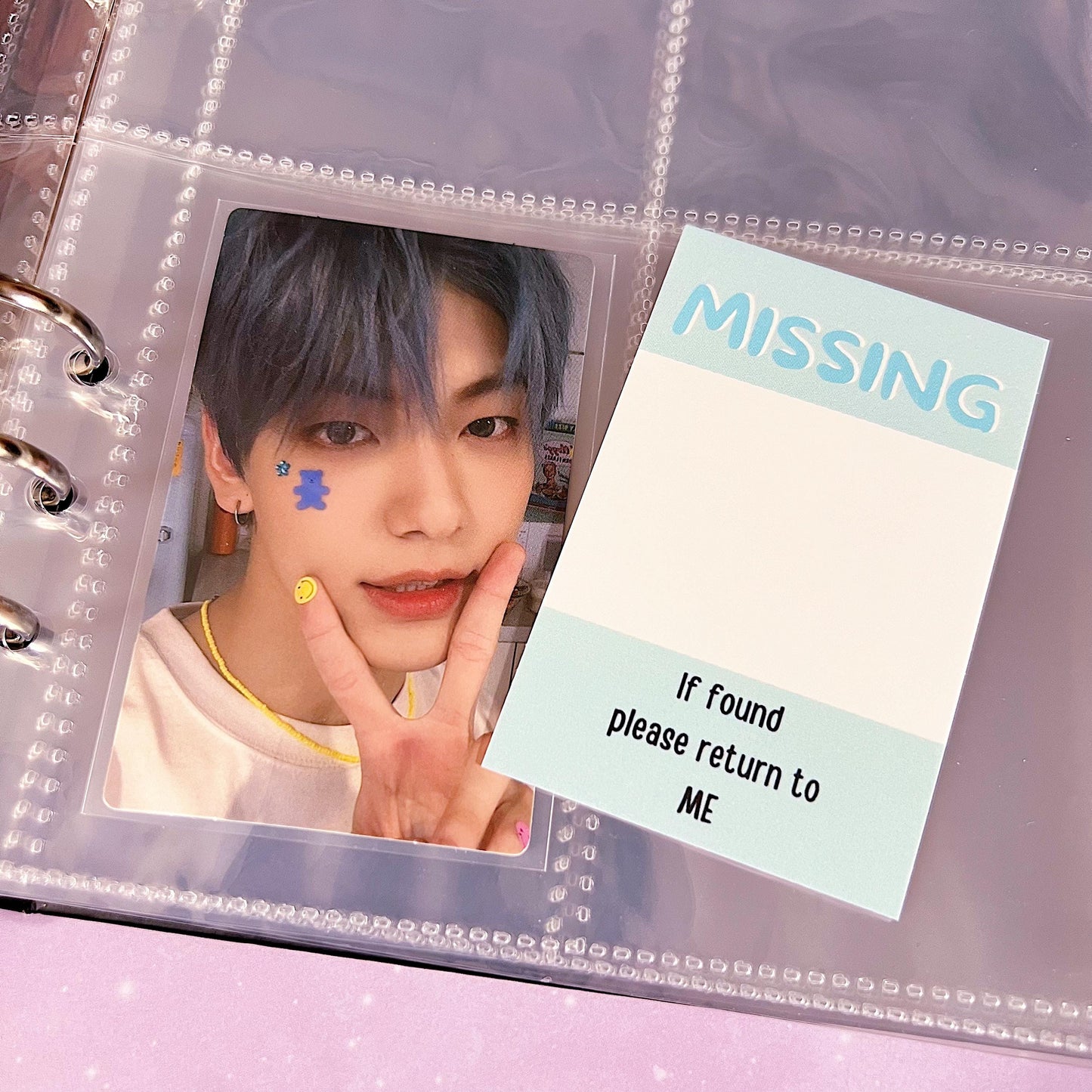 Missing Photocard Place Holder - DIGITAL DOWNLOAD | Blue
