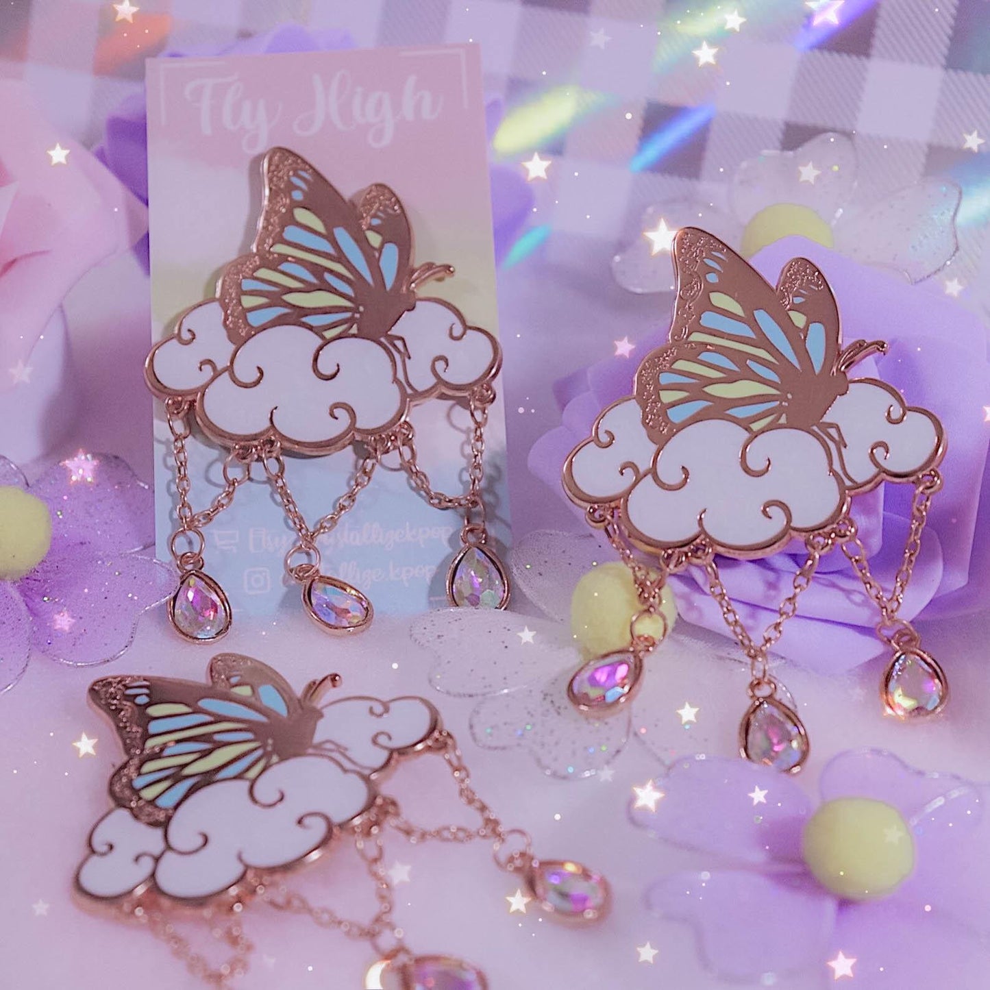 Fly High Enamel Pin