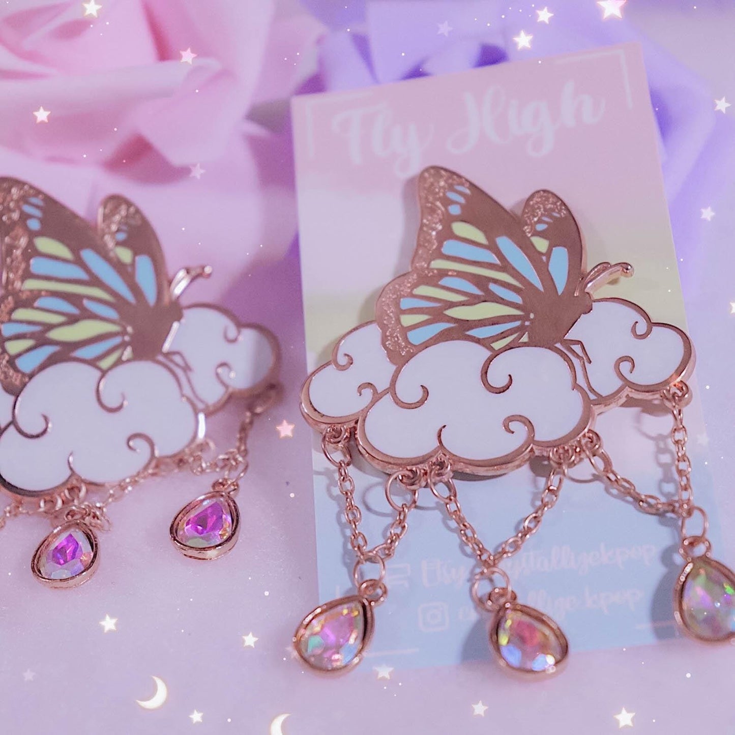 Fly High Enamel Pin