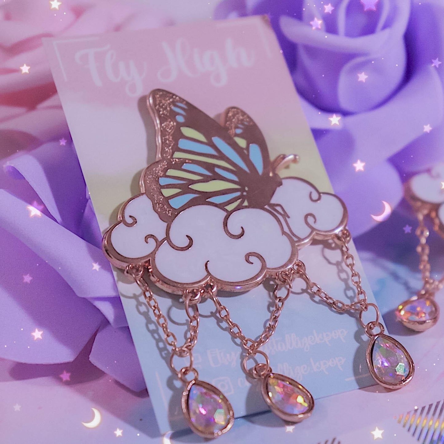 Fly High Enamel Pin
