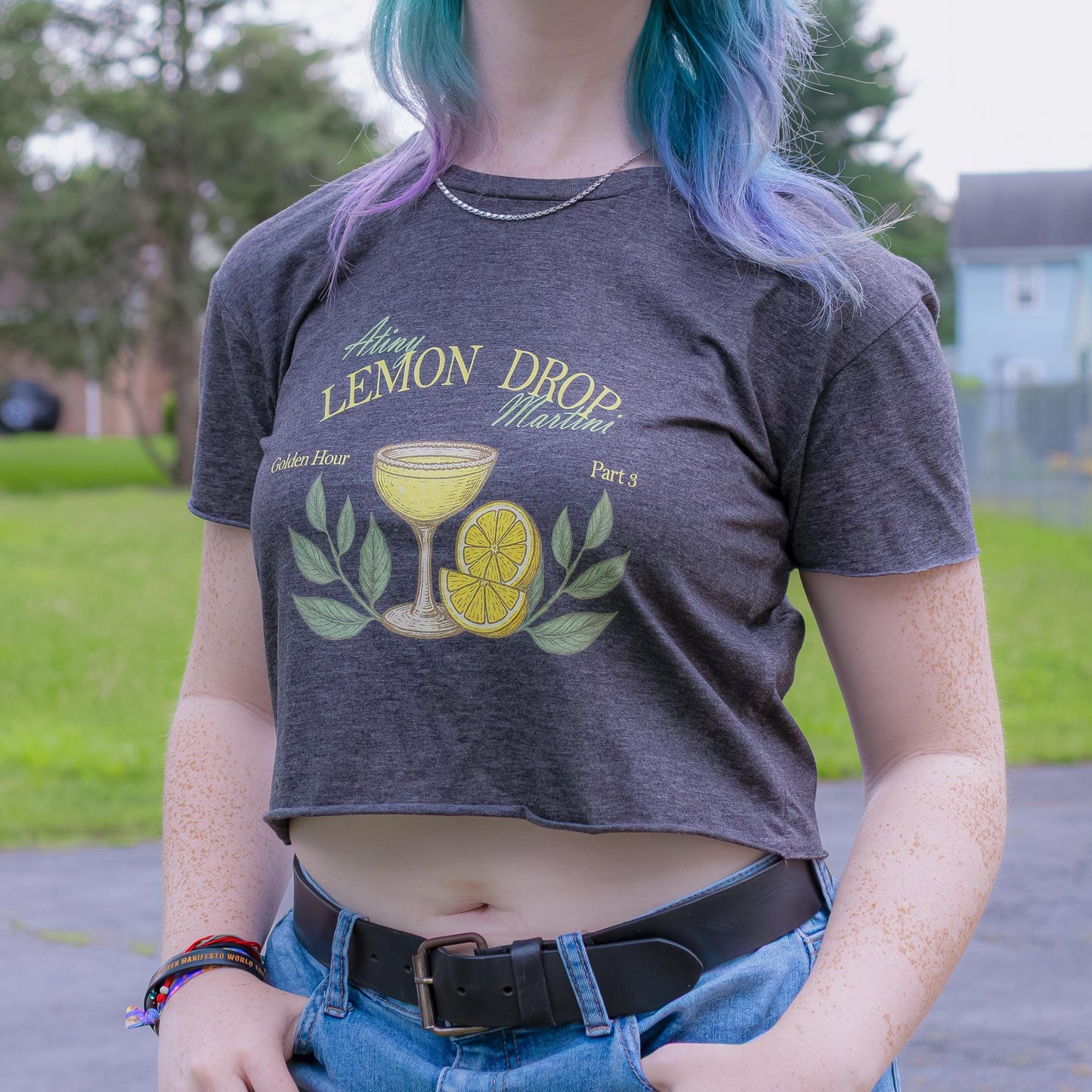 Lemon Drop Crop Tee