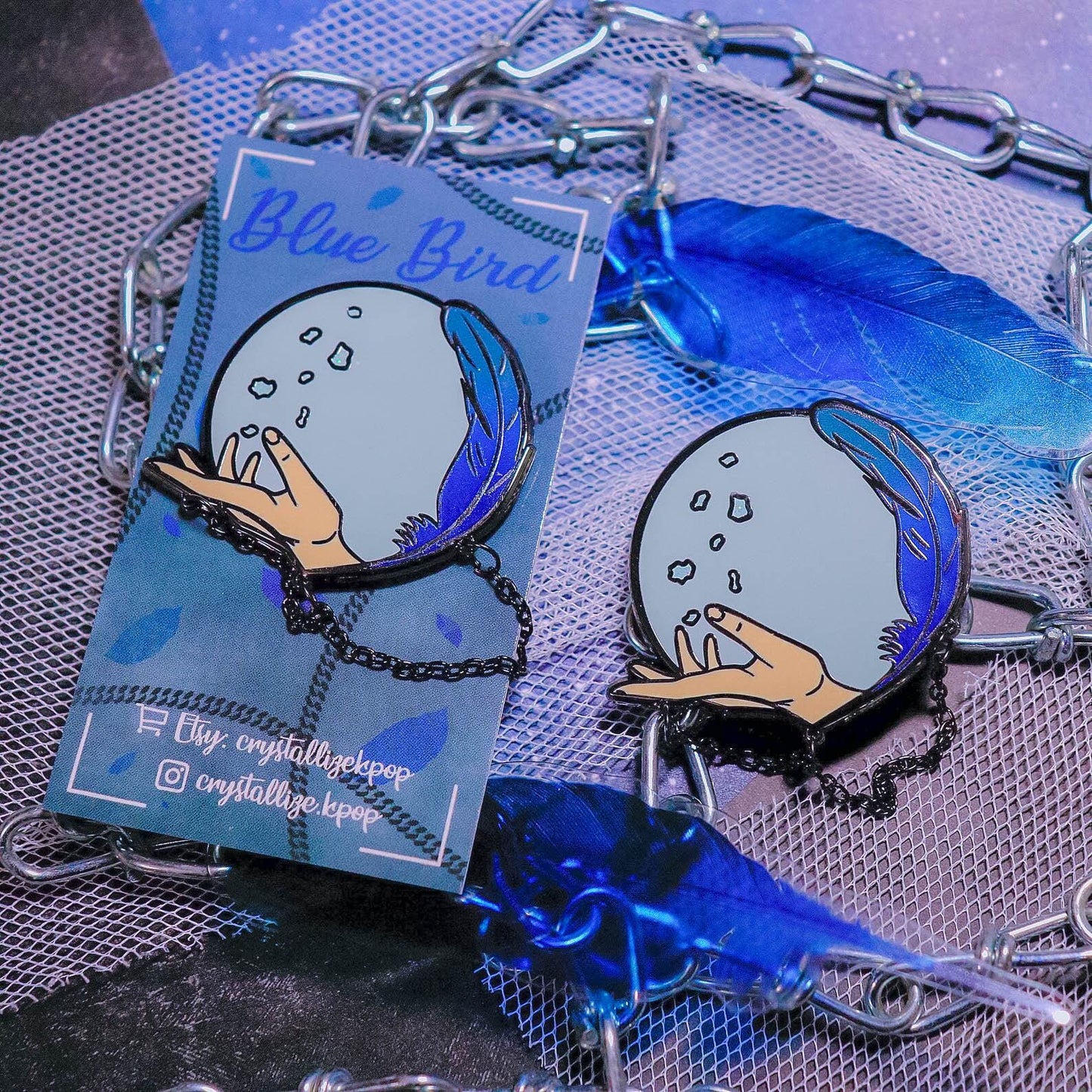 Blue Bird Enamel Pin