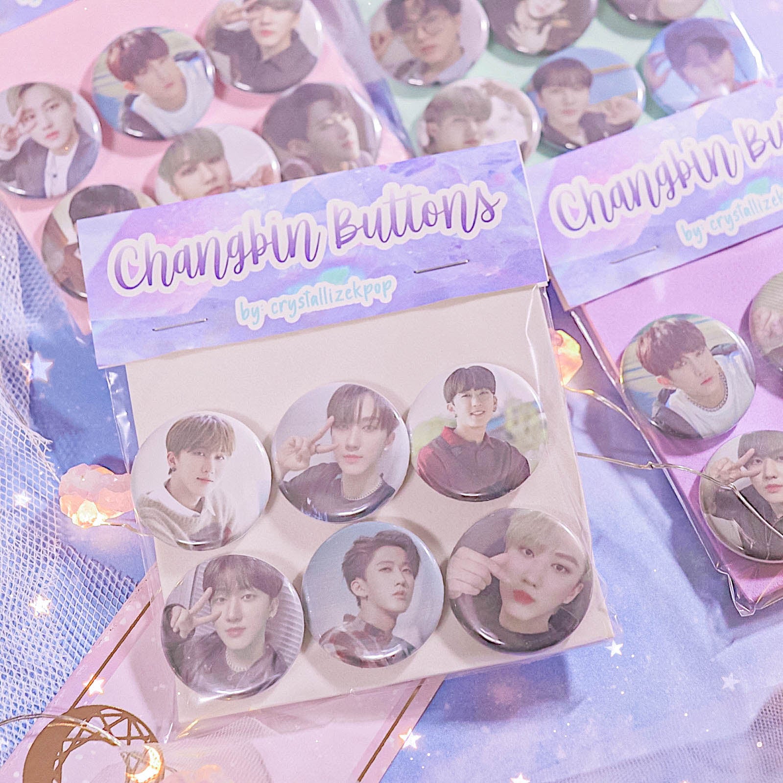 crystallizekpop - Stray Kids - Changbin Bias Button Pack