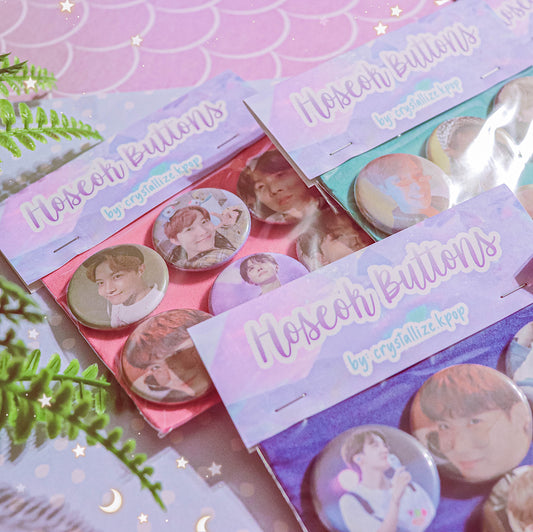 crystallizekpop - BTS - Hoseok Bias Button Pack - Hobi