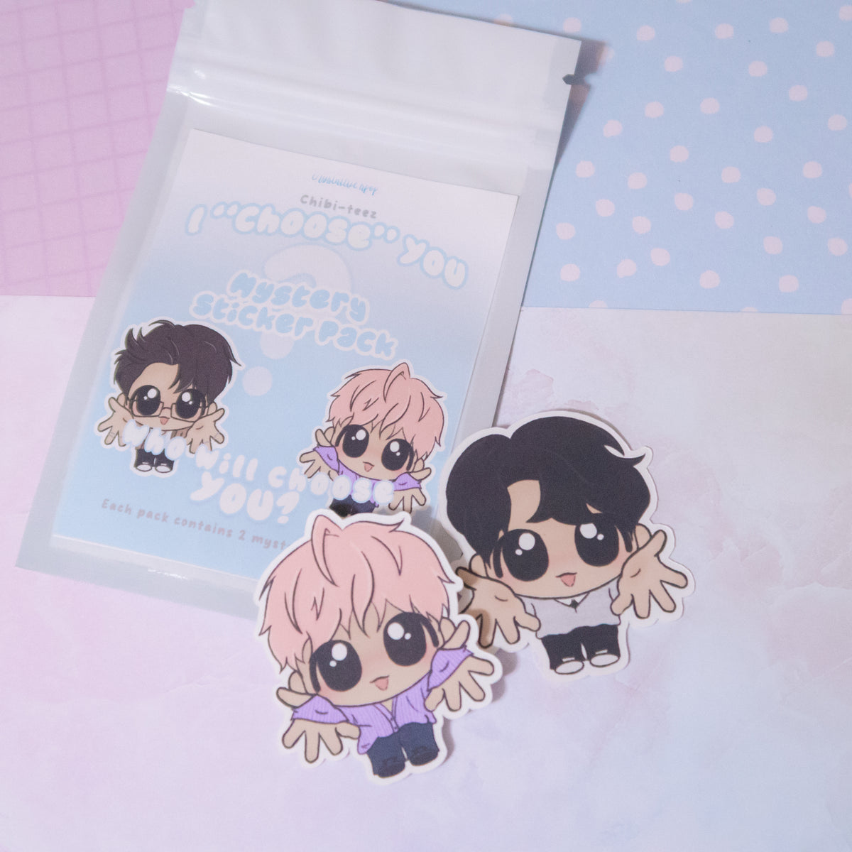 I "Choose" You Chibi-teez Mystery Sticker Pack