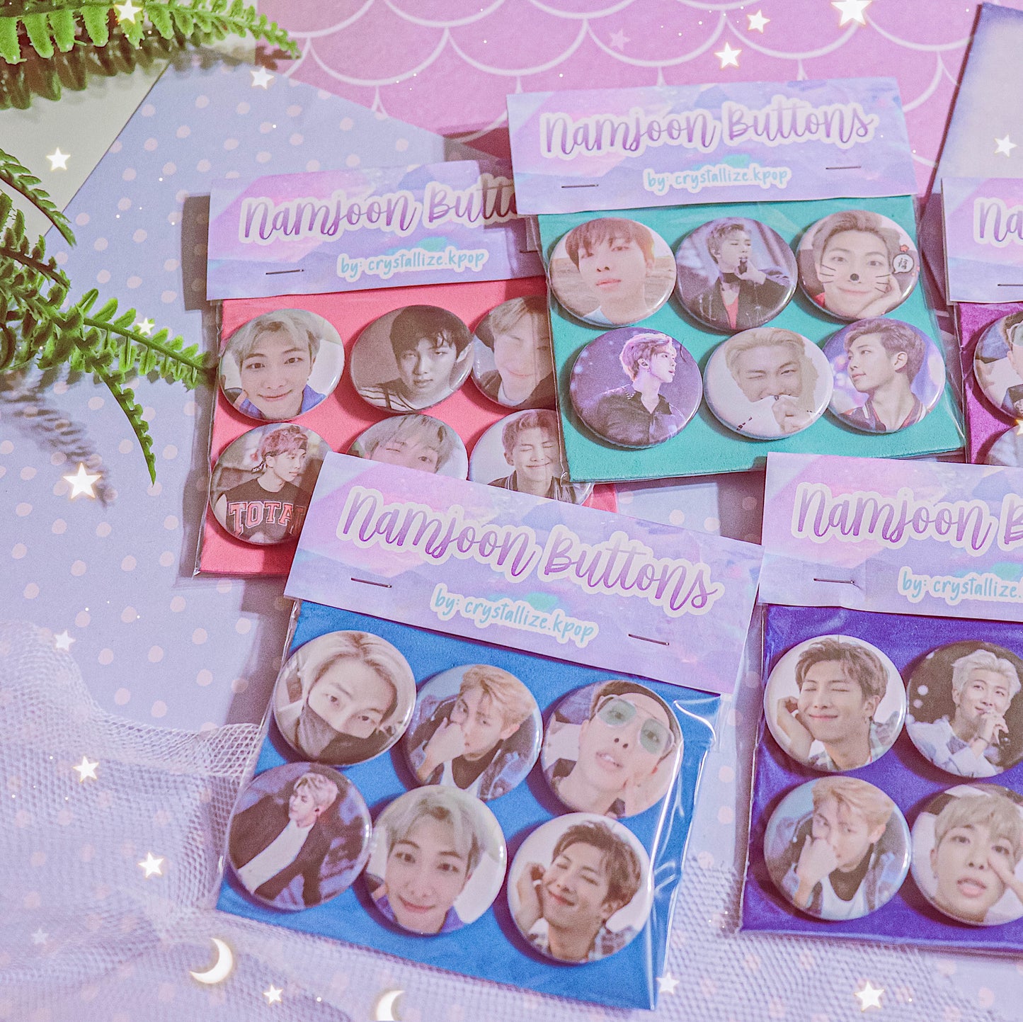 crystallizekpop - BTS - Namjoon Bias Button Pack