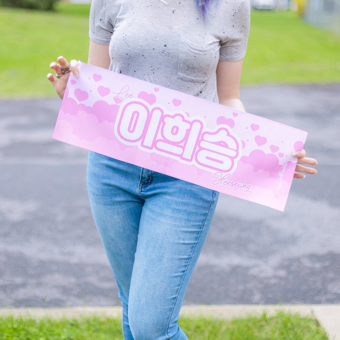 Love Lee Heeseung Slogan Banner