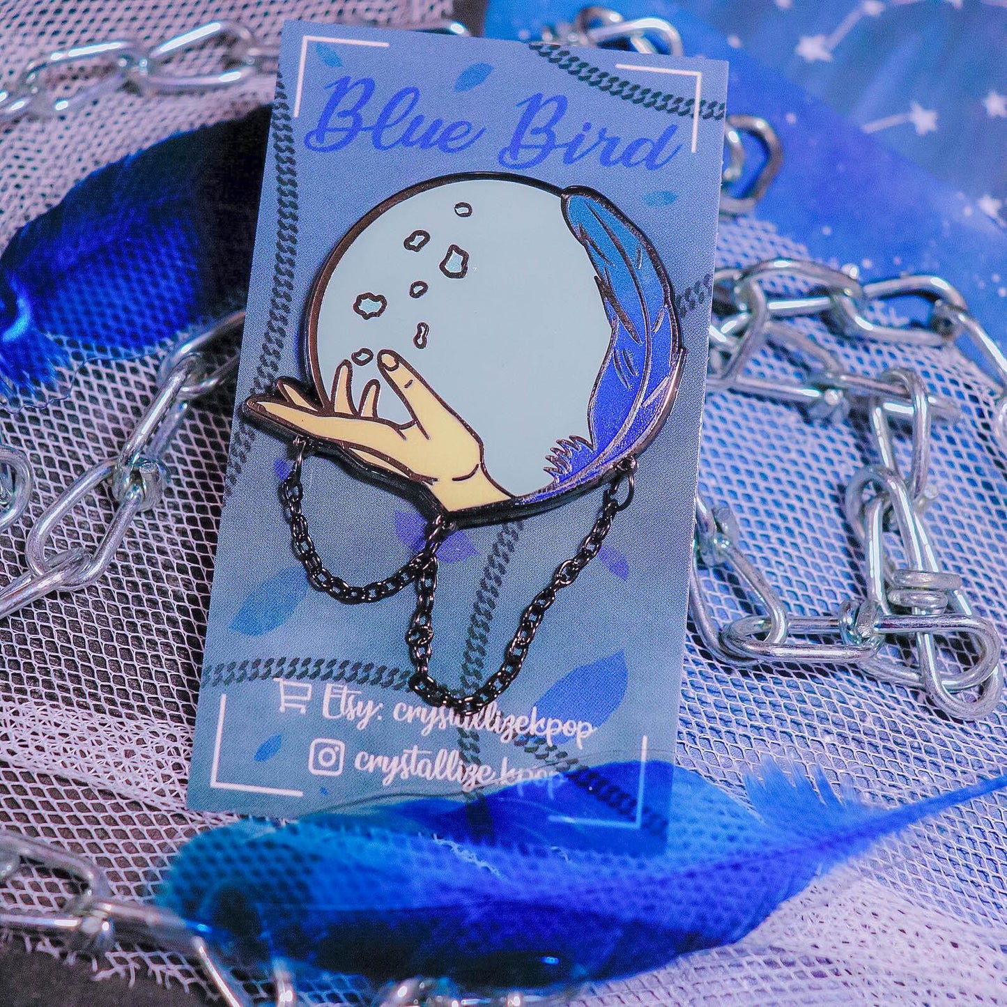 Blue Bird Enamel Pin