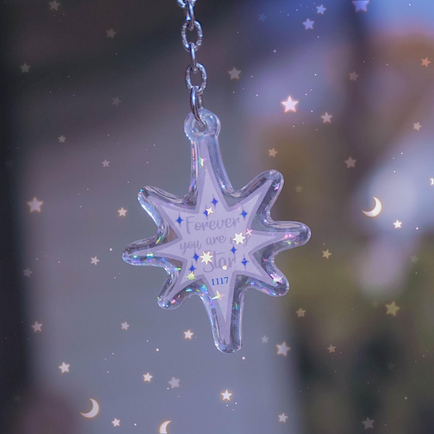 Forever Star Acrylic Keychain