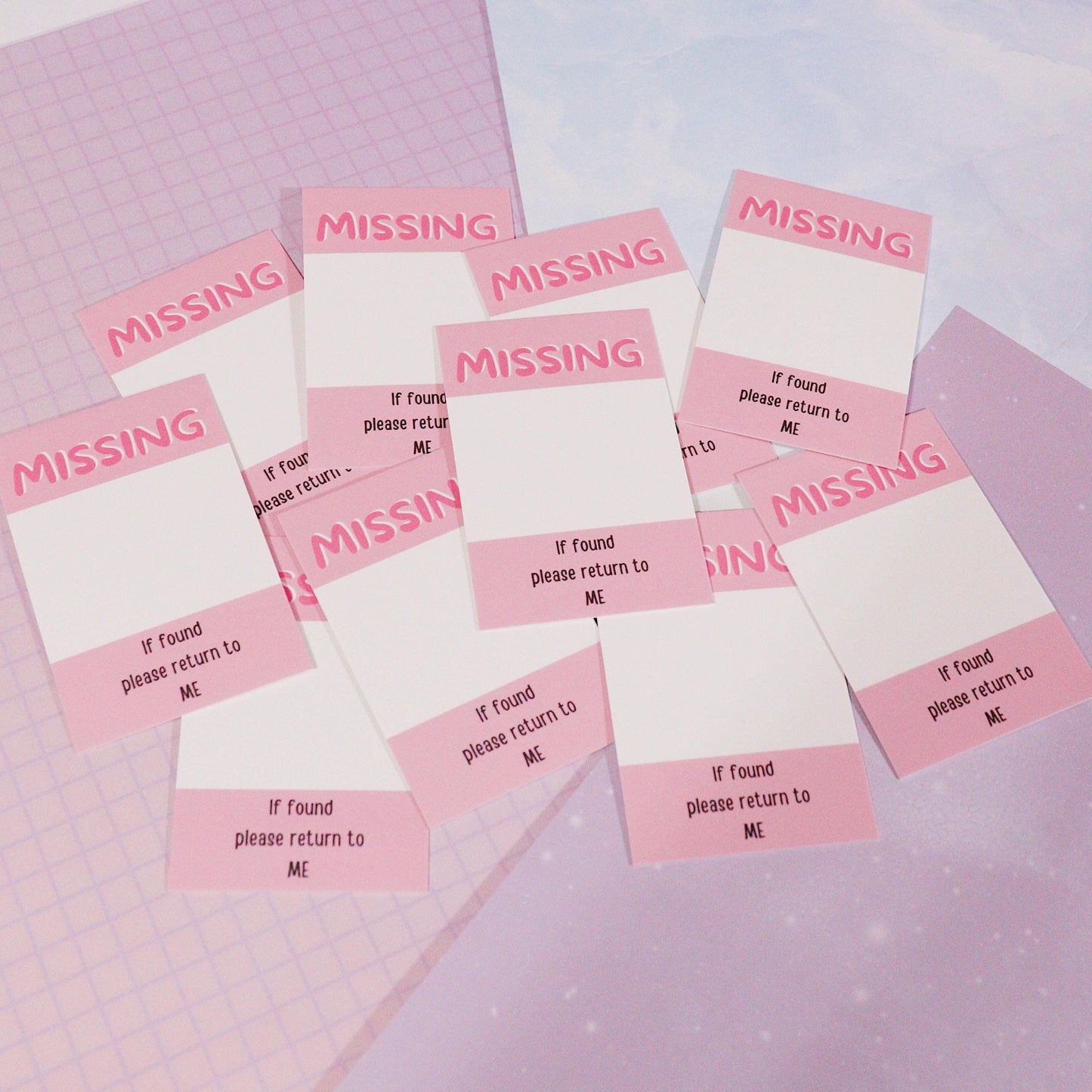 Missing Photocard Place Holder - DIGITAL DOWNLOAD | Pink