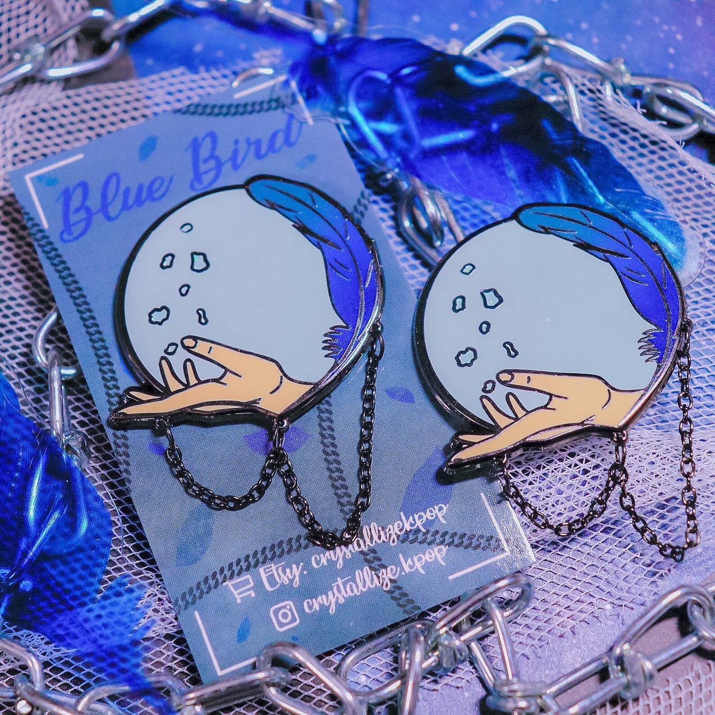 Blue Bird Enamel Pin