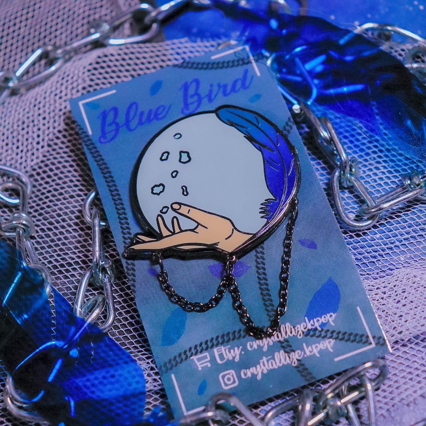 Blue Bird Enamel Pin