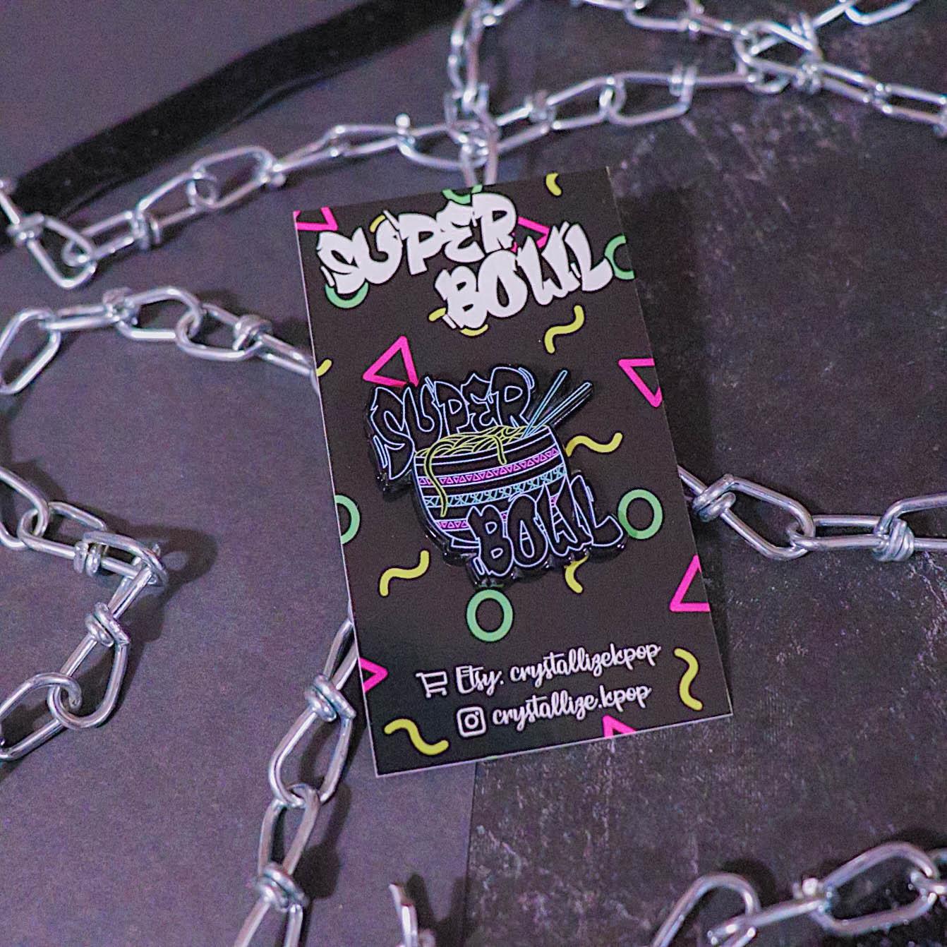 Super Bowl Enamel Pin