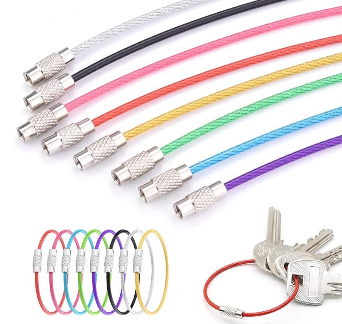 ADD ON for Photocard Holders - Stainless Steel Wire Keychain Cable