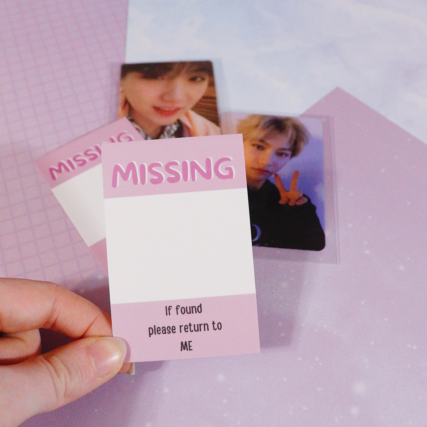 Missing Photocard Place Holder - DIGITAL DOWNLOAD | Purple
