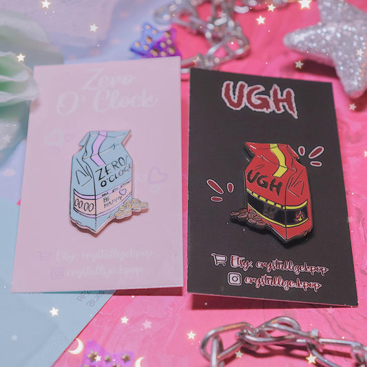 DISCOUNTED Zero O' Clock & UGH! Enamel Pin Bundle