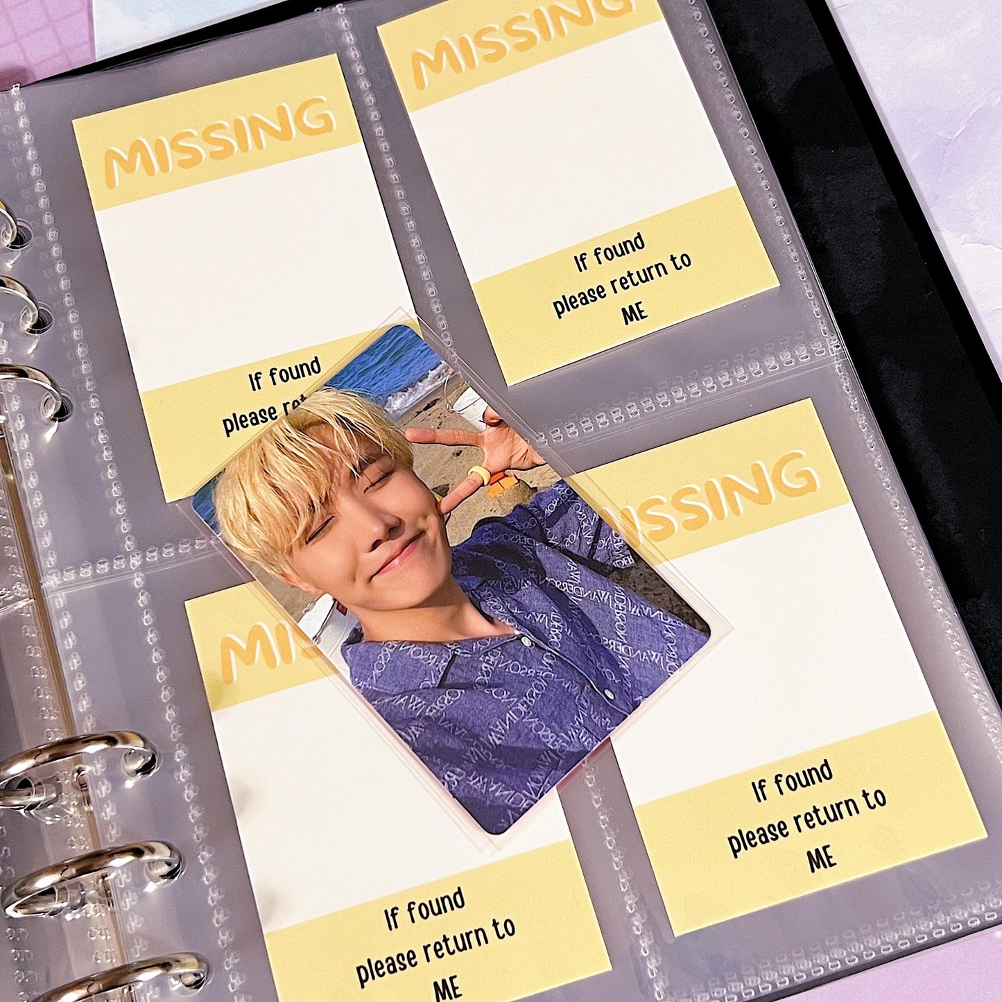 Missing Photocard Place Holder - DIGITAL DOWNLOAD | Yellow